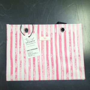 Scout pink/white stripe gift bag